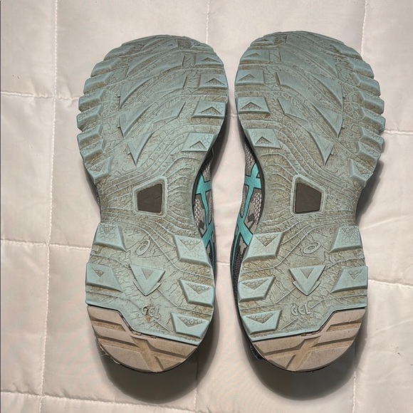 Asics Gel Sonoma 3 Women's Trail Running Shoes Gray/Turquoise - Picture 6 of 7